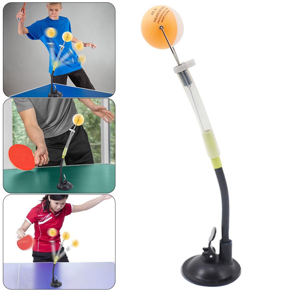 Sucker Type Table Tennis Trainer Rapid Rebound Table Tennis Training Robot Ping Pong Training Robot for Stroking Action Outdoor