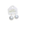 Retro French-Style Artificial Pearl Earrings for Women Rotund Fashion Design Minimalist Geometry Earrings