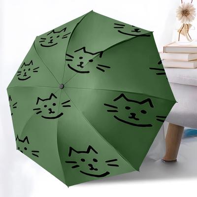 1pc Cat Pattern Automatic Open/Close Umbrella with One Touch Button,, Windproof Design Lightweight Portable Umbrella for Women & Men6106