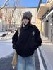 Women's American Retro Stand Collar Faux Fur Eagle Cotton Jacket