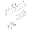 AS57-Car Interior Sunvisor W/Mirror For Skoda Octavia 3 A7 Fabia Mk3 Karoq Rapid Seat Leon Arona Ibiza/ST