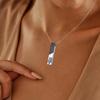 Urn Necklace for Ashes Memorial Cremation Jewelry for Ashes Stainless Steel Ashes Necklace Bar Urn Pendants Unisex