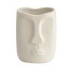 Creative Ceramic Face Vase Dried Flowers Plant Flower Pot Abstract Figure Head Vase Crafts Living Room Ornaments Home Decoration