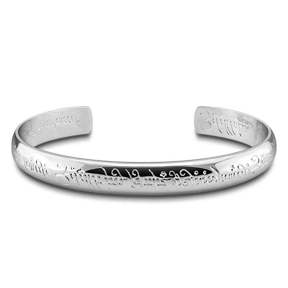 Female And Male Couple Magic Pattern Bracelet Round Open Bracelet Classic