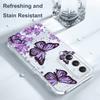 Sky Butterfly Transparent Phone Case For Samsung Galaxy A73 A72 A54 A53 A52 A34 A33 A24 A23 A14 A13 A12 A04S A03 TPU Cover