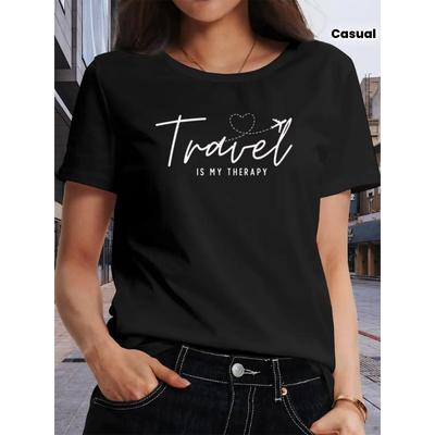 Women's Casual Loose Short Sleeve Round Neck Summer Fashion T-Shirt Top