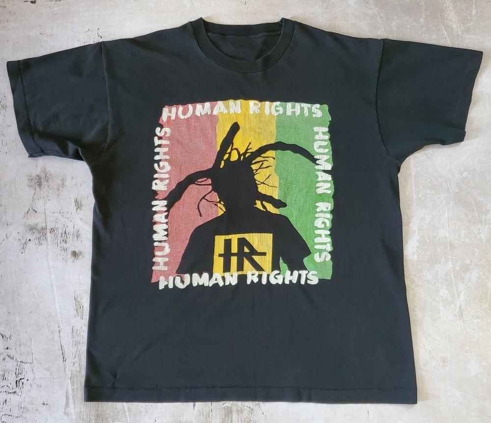 

Vintage 90s Bad Brain Band HUMAN RIGHTS Black S to 5XL Shirt ZL214 Unisex T-Shirt XL