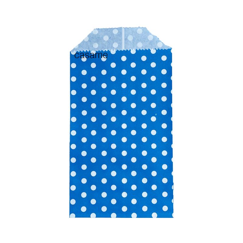 10 Pcs Small Sack Pouch Mini Dot Kraft Paper Bags Wedding Party Invitation Greeting Cards Paper Gift Bag Birthday
