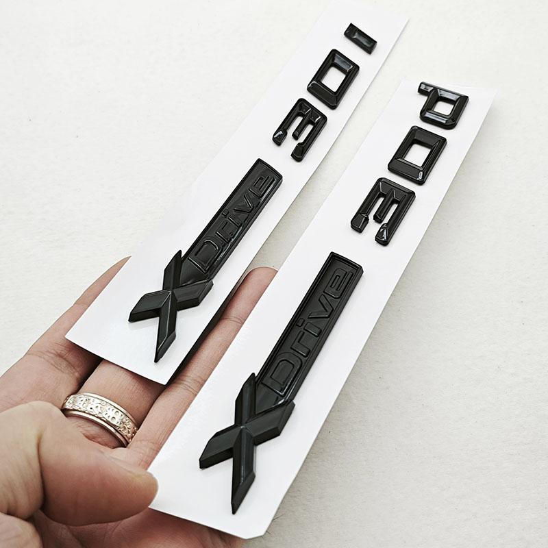 3D ABS Car Styling Logo XDrive 30i 30d Rear Trunk Badge Door Waist Line Emblem Decals For BMW X3 G01 X4 G02 X5 G05 X6 G06 X7 G07