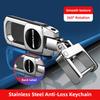 Autoschlüsselanhänger Ringe Leder Emblem Schlüsselanhänger Auto Schlüsselanhänger Aufkleber Für Mercedes Benz AMG Smart W205 C300 W203 W206 W108 W124 W126