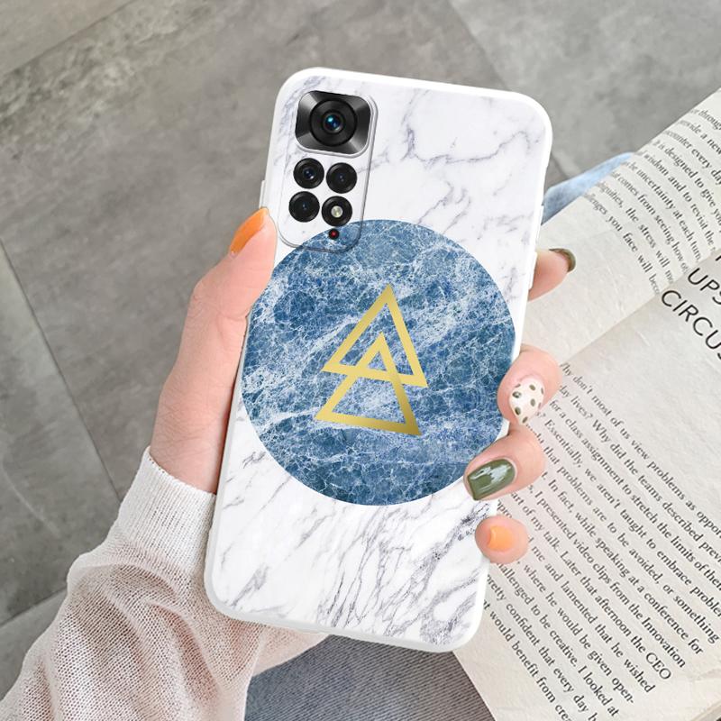 Marble Pattern Phone Case For Redmi Note 11 Pro Protective Cover Case Pink Silicon Soft Funda For Xiaomi Redmi 13C Note 13 4G