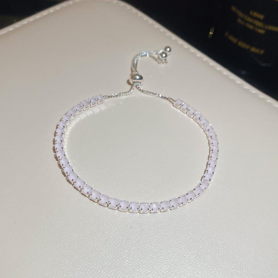 Elegant Zircon Pull-out Bracelet - Luxurious Round Style for Women