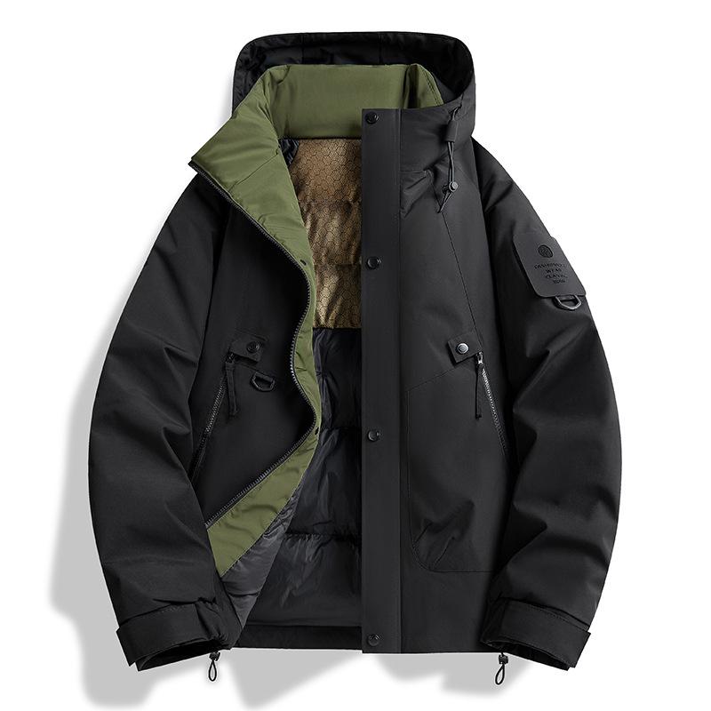 Men's New Winter Graphene Thickened Warm Hooded Jacket - Trendy Cotton Coat for Couples