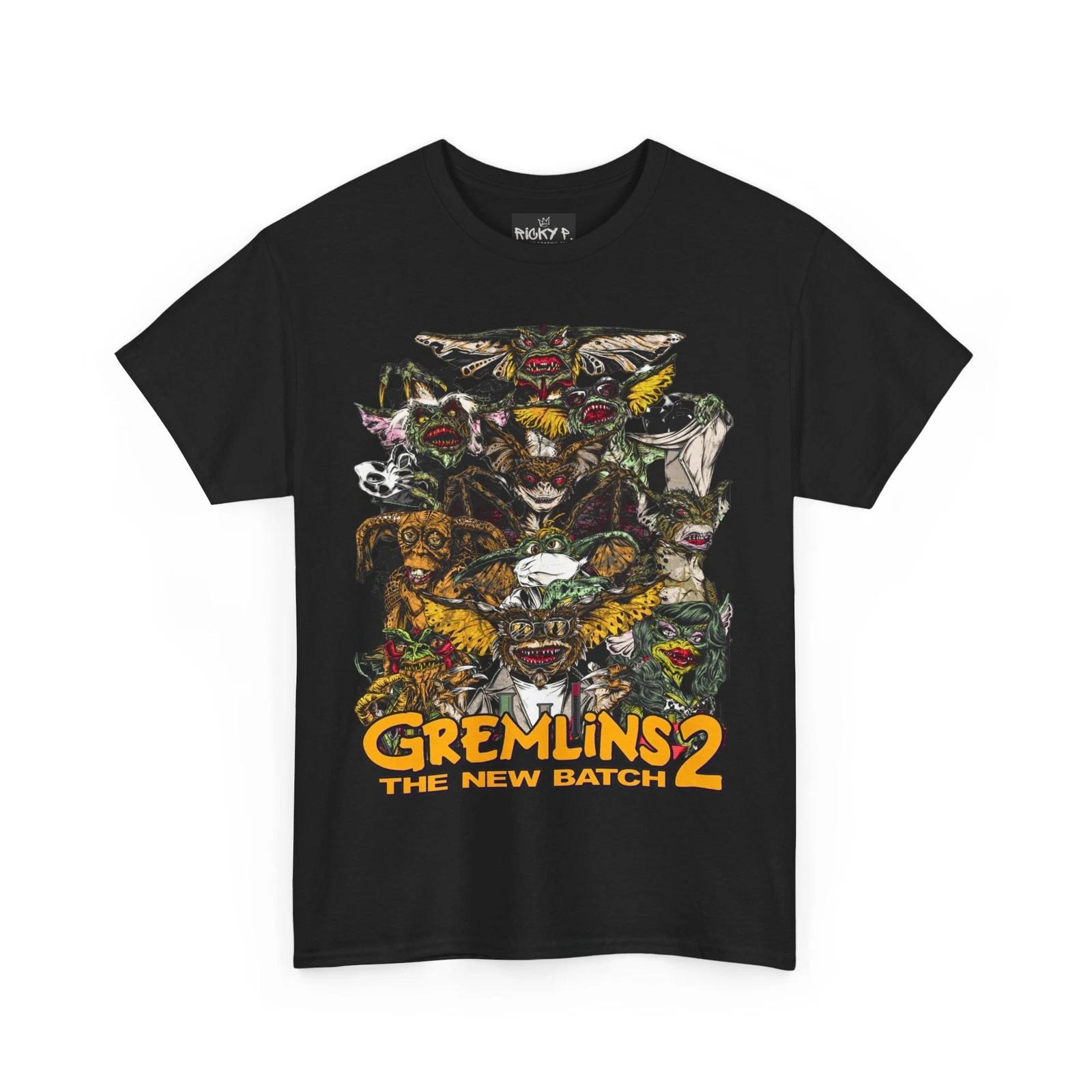 Gremlins 2 The New Batch Movie 100% Cotton T-shirt Mens Tees Top Unisex Heavy Cotton Tee 2XL
