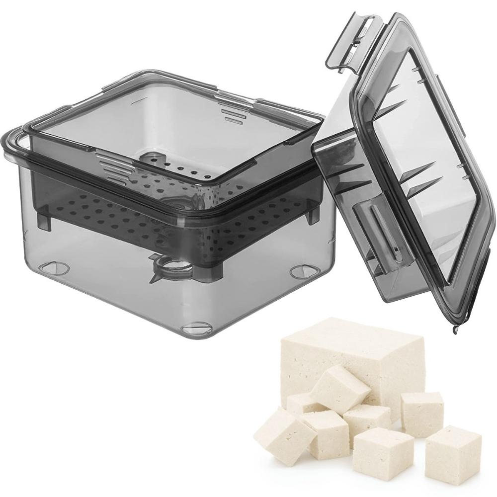 Homemade Soybean Curd Built-in Drainage Drainer Tofe Press Maker Tofu Presser Water Removing Tool