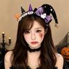 Spider Halloween Headband Ghost Halloween Party Hair Band Interesting Cone Hat Hair Hoop  Girl