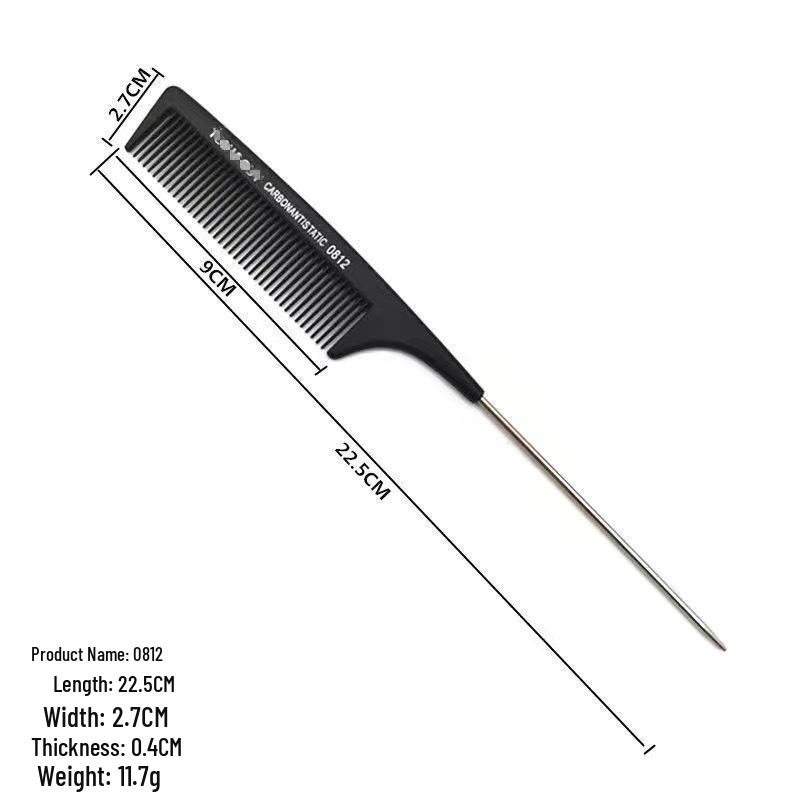 Professional Steel Tail Hairdressing Comb for Styling and Haircuts