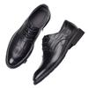 Spring and Autumn British Lace-up Business Dress Leather Shoes Men's Shoes Inner Height Increase Single Shoes Men's Casual Leather Shoes