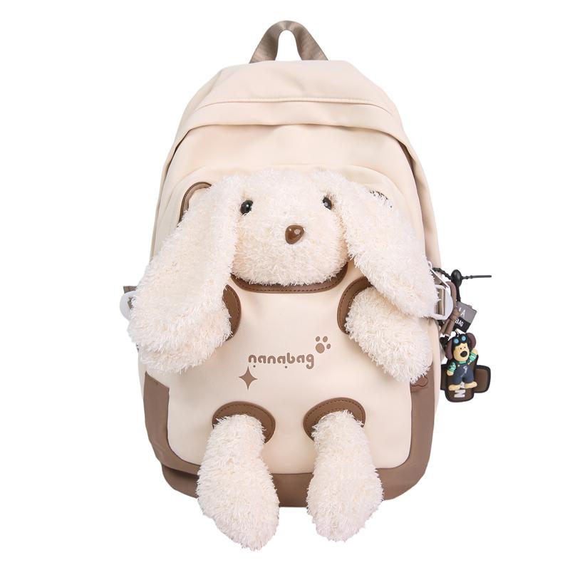 

Сумка-кролик Женский рюкзак для школьников средних классов хаки/бежевый