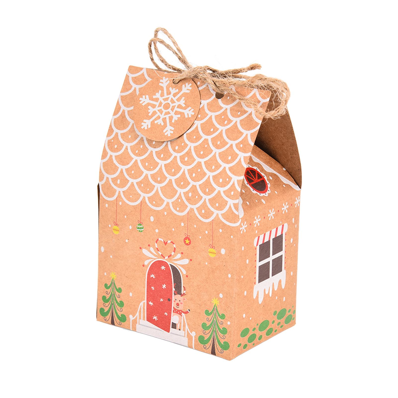 

Christmas Gift Bags Exquisite Christmas Candy Biscuits Gift Packaging Box Holiday Gift Decoration