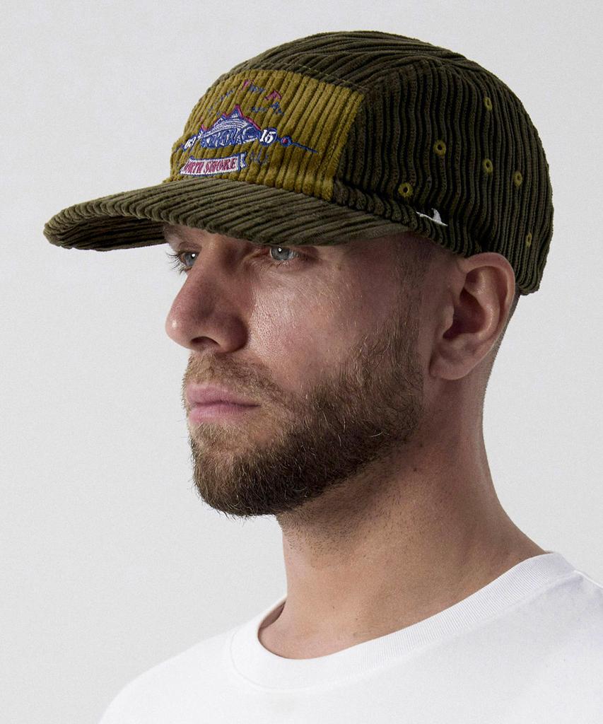 Akau Oversized Fishing Corduroy Camp Cap (Khaki)