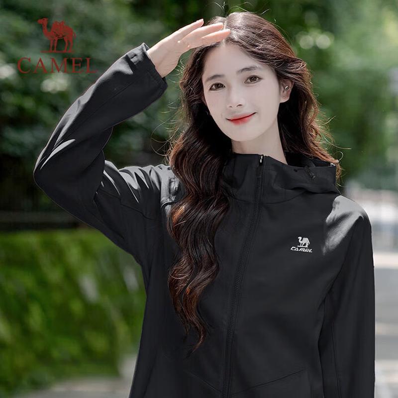 CAMEL Women's Fleece-Lined Hooded Hiking Jacket J23CAY6066