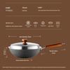 COOKER KING Traditional Lightweight Cast Iron Wok, 32cm
