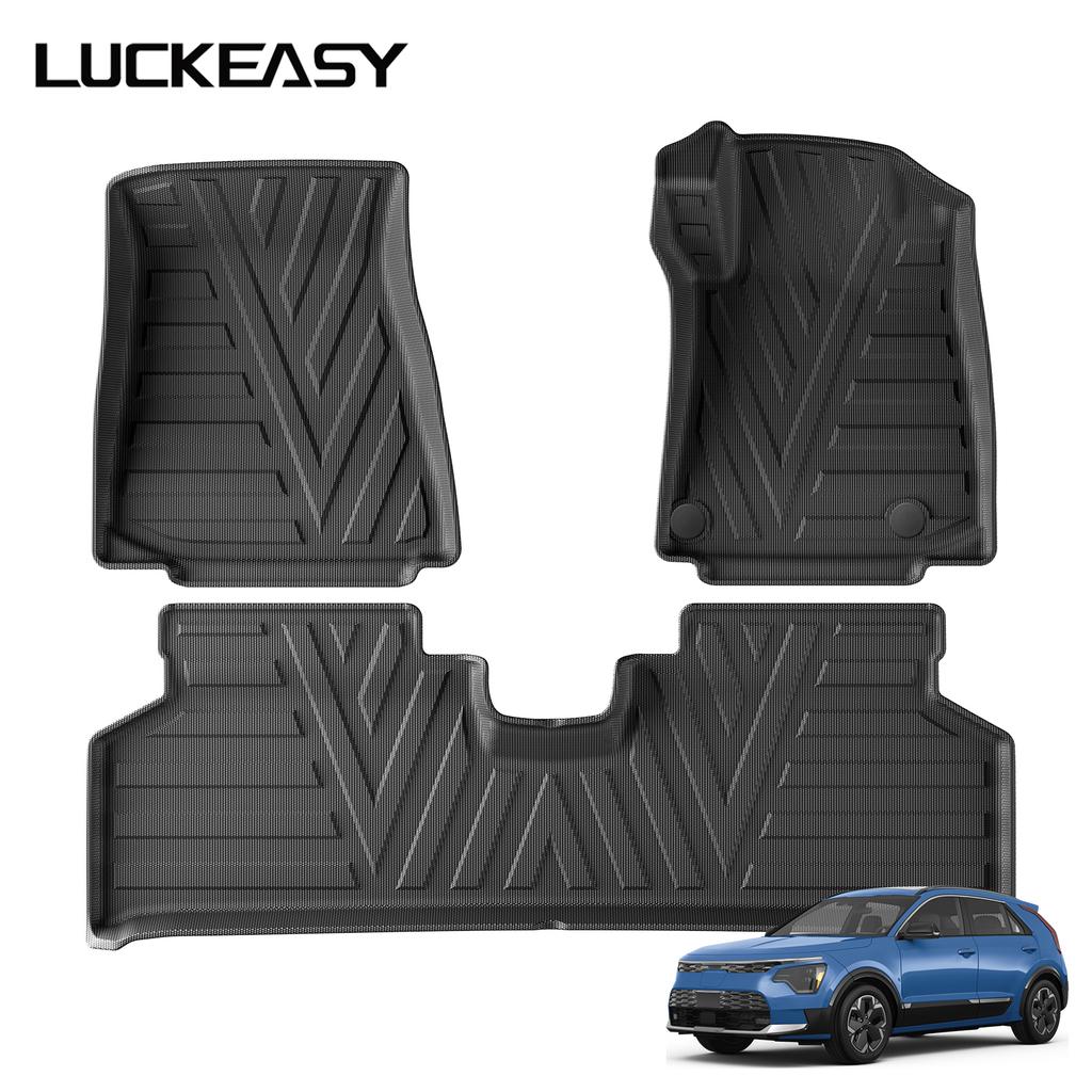 LUCKEASY for Kia Niro 2022-2025 Car Floor Mats Protective Mat Interior Accessories Waterproof Foot Pads Only Fit Right Drive