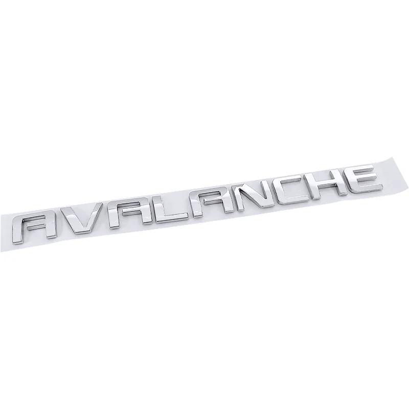 

ABS for Chevrolet AVALANCHE Logo Car Letter Emblem Rear Trunk Stickers Badge Auto Exterior Styling Decoration серебряный