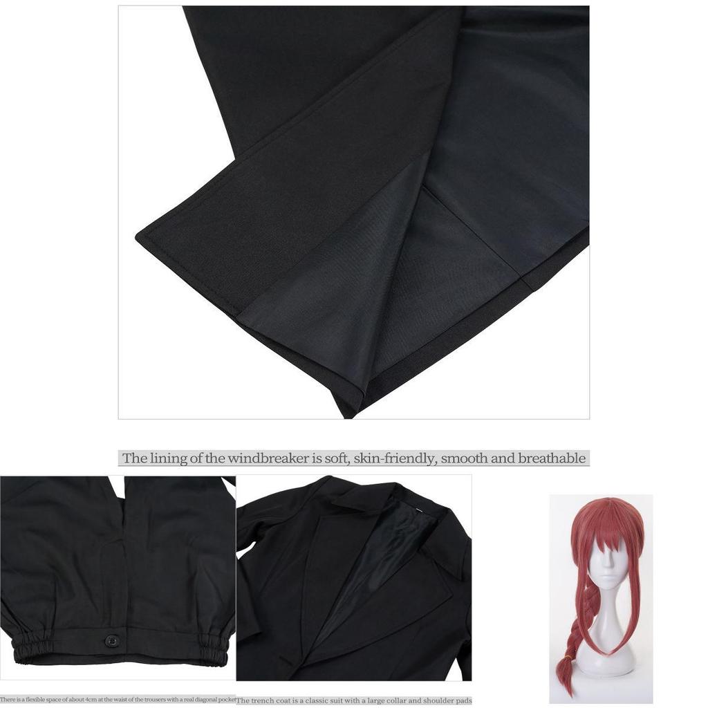 Vibrant Chainsaw Man Makima Cosplay Uniform Ideal For Halloween Celebrations
