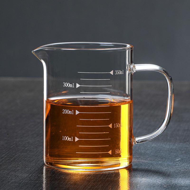 Milk Cup Measuring Cup Heat-resistant Glass Size Scale Cup Kitchen Household Belt Microwave Children's Milk Cup Water Cup