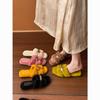 Gentle fluffy slippers celebrity word Internet celebrity niche home suede slippers