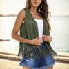 Sleeveless Vest for Women Western Style Faux Tassel Open Front for Casual and Festival Wear