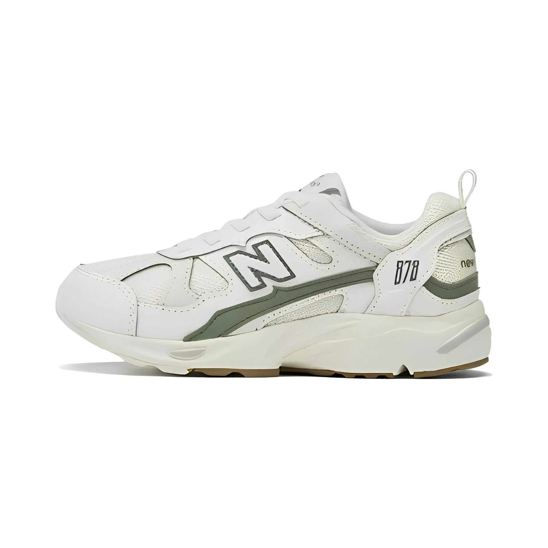 

New Balance NB 878 Cushioning Anti-Slip And Wear-Resistant Low-Top Running Shoes Ecru Children Aged 3-7 Years Old 30