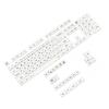 XDA Profile PBT Keycaps Japanese Characters 126PCS Milk White Minimalist Theme for Mechanical Keyboard Customizers
