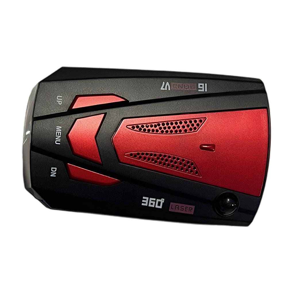 V7 360 Градусов 16 Диапазонов Автомобильный Детектор Детектор Скорости красный