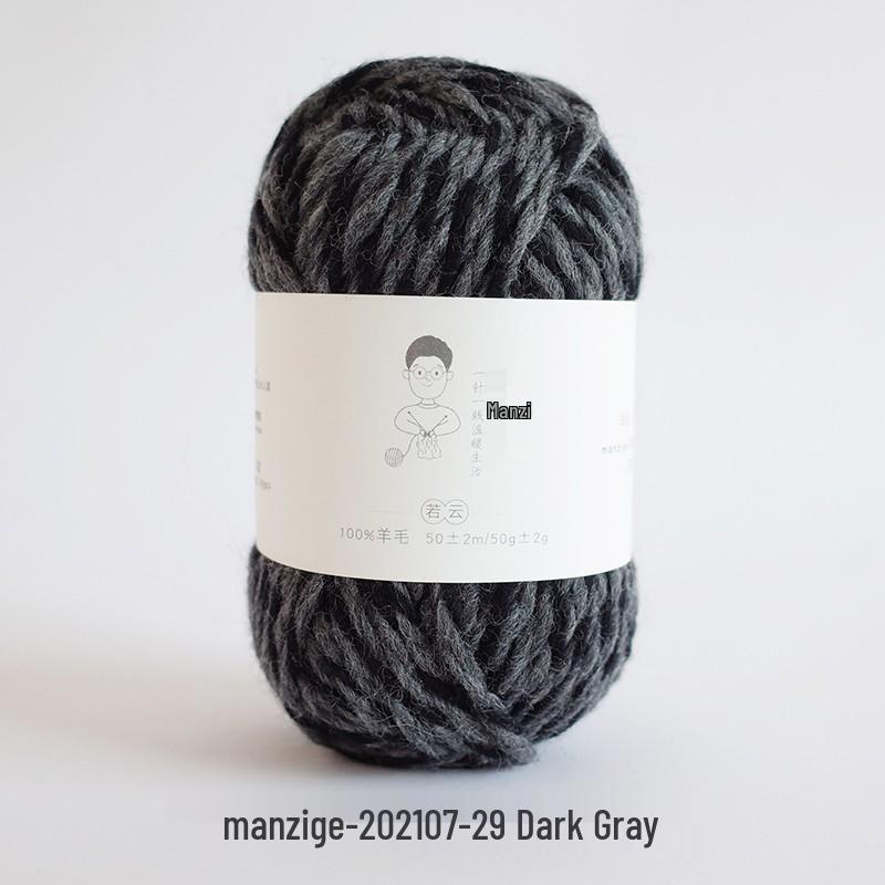 100% reine Wolle Grobgarn zum Handstricken von Mänteln, Schals und Pullovern - 5 mm dick
