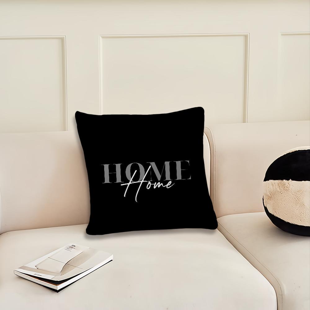 Grått geometriskt kuddfodral Kuddfodral Dekoration Rum Hem Soffa vardagsrum Kontor Bil Nordisk Enkelhet