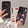 Handyhülle für Samsung Galaxy A55 A52 A33 Hüllen A24 A15 A12 A23 A22 5G A54 A52s A53 A14 funda Abdeckung Cartoon Einfache Kirschfrucht