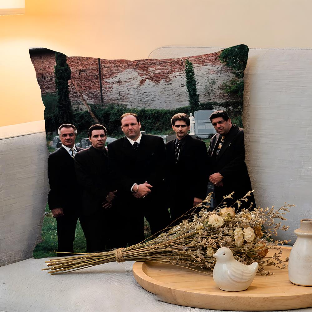 Cushion Cover Linen SkinFriendly Soft Decorative Case for Sofa Home Decor Classic Movie The SSopranos Pillow cover
