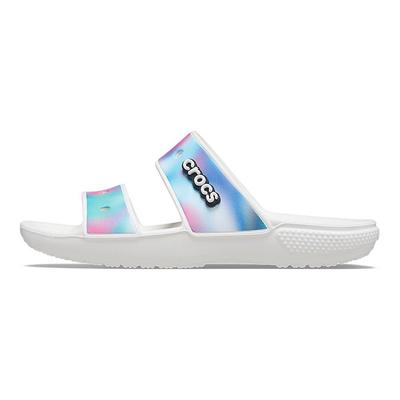Classic Aurora Colorful Slide Sandals Unisex Sandals White 207771-94S