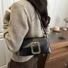 French Small Underarm Bag Pu Material Crossbody Cell Phone Pocket For Daily Use