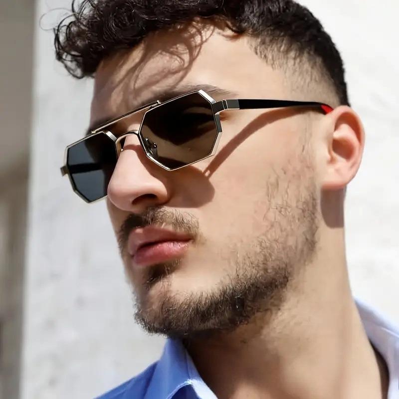 Vintage Square Sunglasses for Men Steampunk Sunglasses Retro Women Punk Style Fashion Glasses Retro Shades