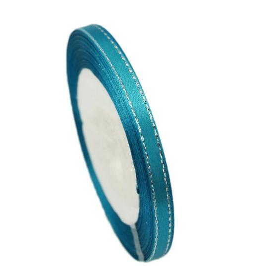 6mm Silver Edge Ribbon for Cake & Gift Box, 22m Roll