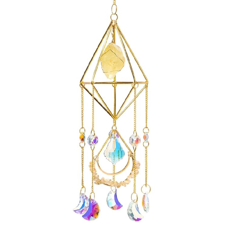 Garden Rainbows Prisms Suncatchers Outdoor Hanging Crystal Catchers Pendants Wind Chimes Catching Ornaments Home Party