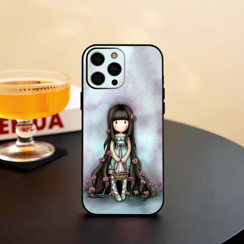 L-Lovely S-Santoro G-Gorjuss Series Phone Case Silicone Soft For IPhone 17 16 15 14 13 12 11 X XR Plus Pro Max Plus