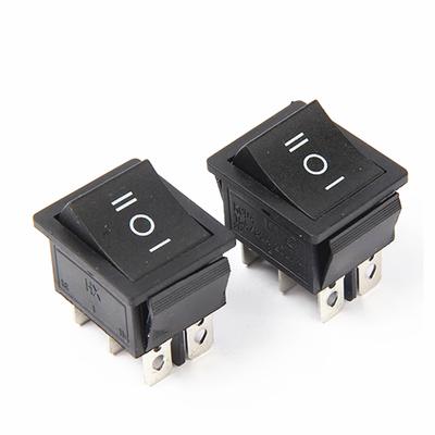 1PCS Self Reset Rocker Switch Momentary KCD4 Power Switch ON-OFF-ON Reset 3 Position 6 Pins 16A 250VAC/ 20A 125VAC Switches4