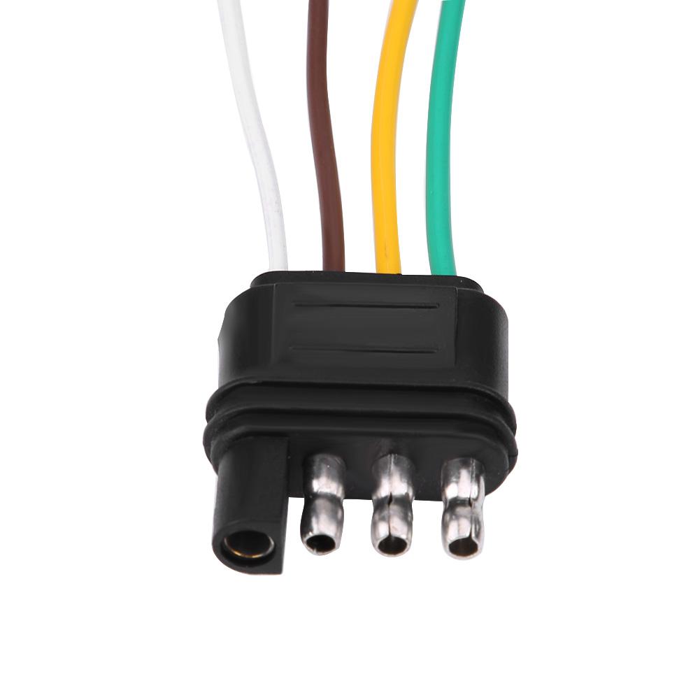 4 Pins Trailer Plug Wiring Connector Towing Light Plug Socket Kit TM8010