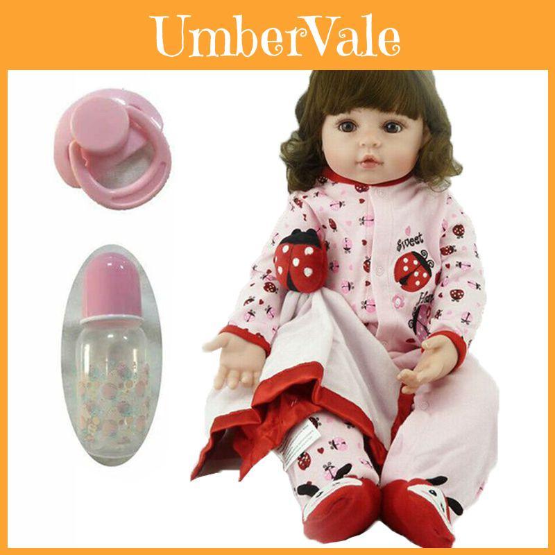 Realistic 19" Reborn Baby Dolls In Soft Vinyl Silicone For Heartwarming Gifts