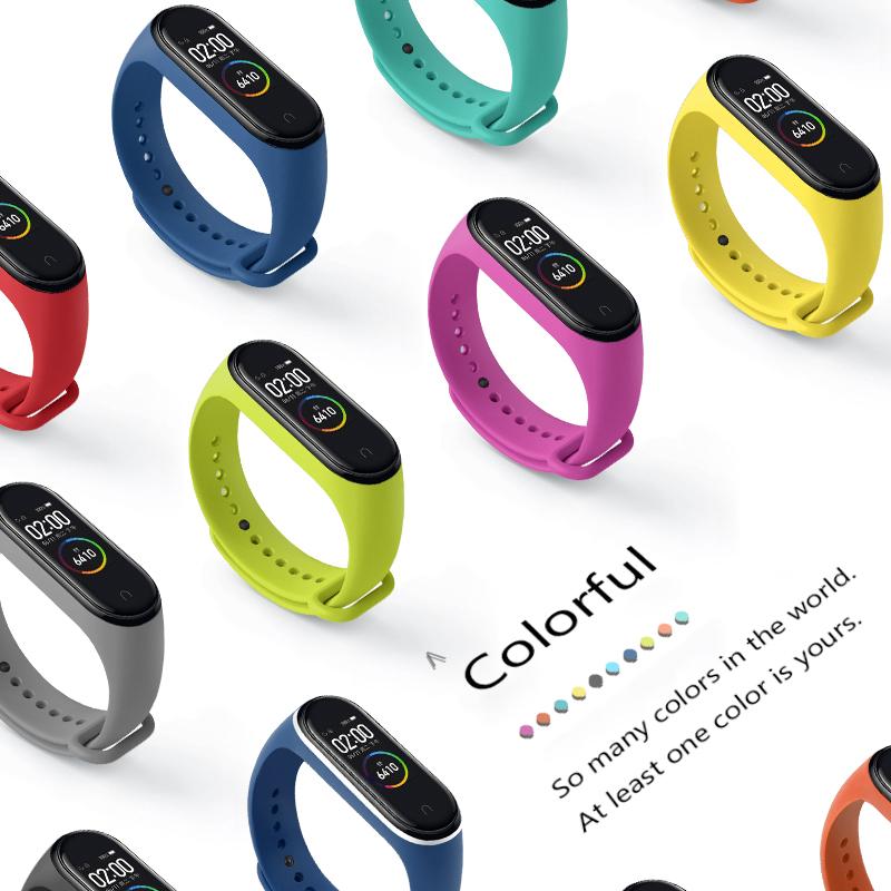 Strap Bracelet for Xiaomi Mi Band 3 4 5 Strap Silicone Wrist Strap 5 for Xiaomi Bracelet for Mi Band 3 4 Wriststrap Bracelet 5